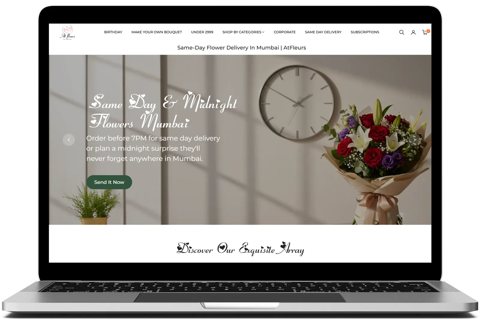 At Fleurs Website
