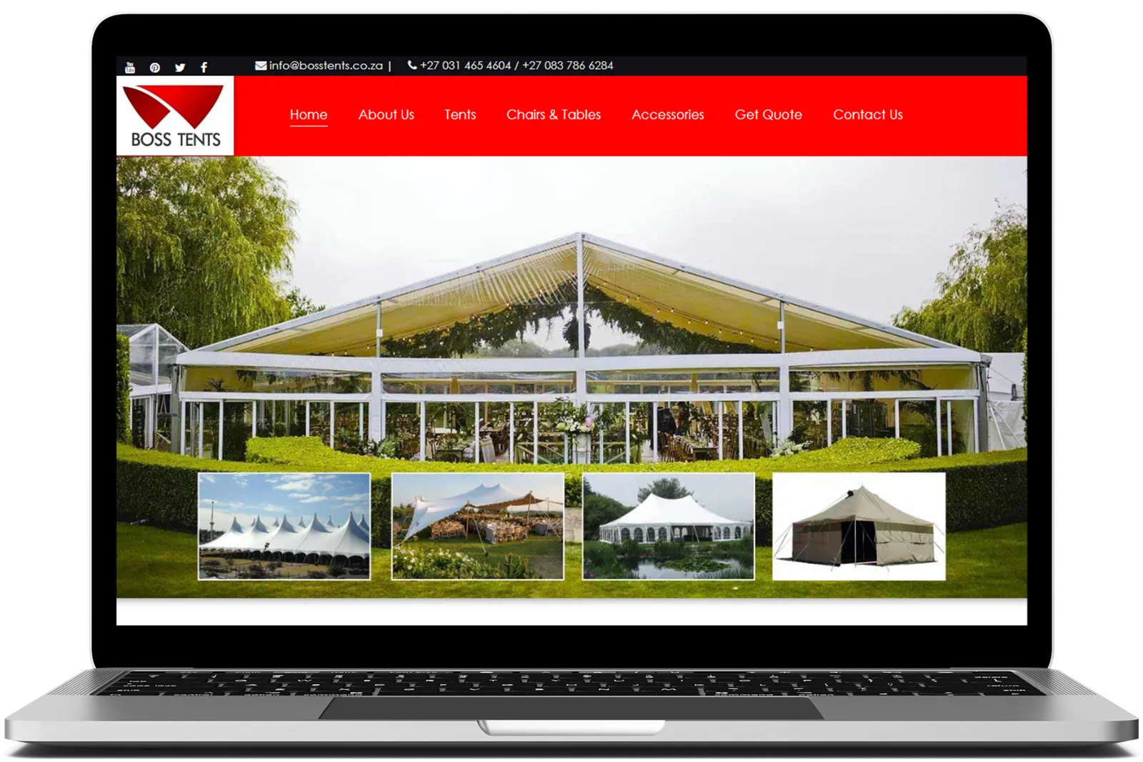 Boss Tents Website