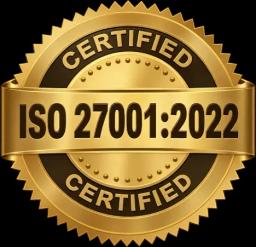 ISO 27001:2022 Certified seal